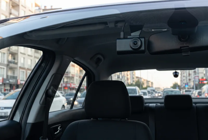 Bir arada duran markasız ön ve arka kamera modülleri ile bağlantı kablosu